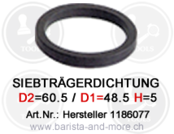 Siebträgerdichtung ø 60.5x48,5x5